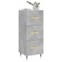 Aparador de madera contrachapada gris hormigón 34,5x34x90 cm de vidaXL, Aparadores - Ref: Foro24-828584, Precio: 67,98 €, Des...