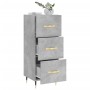 Aparador de madera contrachapada gris hormigón 34,5x34x90 cm de vidaXL, Aparadores - Ref: Foro24-828584, Precio: 67,98 €, Des...