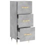 Aparador de madera contrachapada gris hormigón 34,5x34x90 cm de vidaXL, Aparadores - Ref: Foro24-828584, Precio: 67,98 €, Des...
