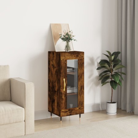 Aparador madera de ingeniería roble ahumado 34,5x34x90 cm de vidaXL, Aparadores - Ref: Foro24-828777, Precio: 56,60 €, Descue...