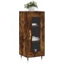 Aparador madera de ingeniería roble ahumado 34,5x34x90 cm de vidaXL, Aparadores - Ref: Foro24-828777, Precio: 56,60 €, Descue...
