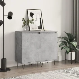 Sideboards 2 pcs concrete gray engineered wood 40x35x70 cm by vidaXL, Sideboards - Ref: Foro24-831061, Price: 60,48 €, Discou...