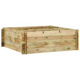 Jardinera de verduras madera pino impregnada 120x120x40 cm en Macetas y jardineras | Comprar online en Foru.es
