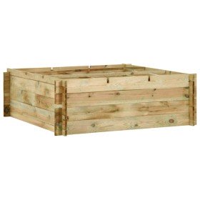 Jardinera de verduras madera pino impregnada 120x120x40 cm en Macetas y jardineras | Comprar online en Foru.es