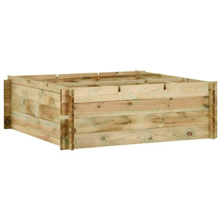 Jardinera de verduras madera pino impregnada 120x120x40 cm en Macetas y jardineras | Comprar online en Foru.es