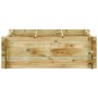 Jardinera de verduras madera pino impregnada 120x120x40 cm en Macetas y jardineras | Comprar online en Foru.es