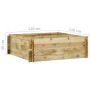 Jardinera de verduras madera pino impregnada 120x120x40 cm en Macetas y jardineras | Comprar online en Foru.es