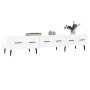 Mueble de TV madera de ingeniería blanco brillo 150x36x30 cm de vidaXL, Muebles TV - Ref: Foro24-829166, Precio: 105,40 €, De...