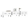 Mueble de TV madera de ingeniería blanco brillo 150x36x30 cm de vidaXL, Muebles TV - Ref: Foro24-829166, Precio: 105,40 €, De...