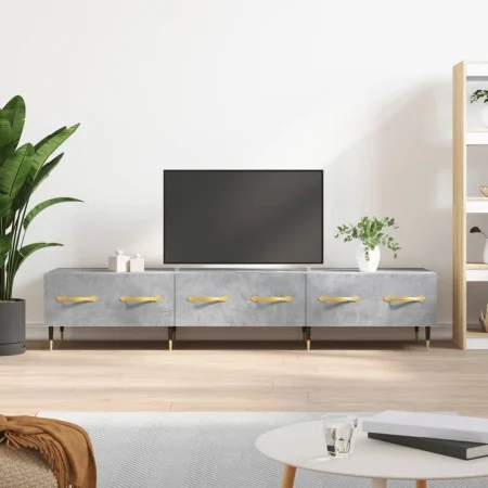 Mueble para TV madera de ingeniería gris hormigón 150x36x30 cm de vidaXL, Muebles TV - Ref: Foro24-829136, Precio: 85,60 €, D...