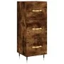 Aparador madera de ingeniería roble ahumado 34,5x34x90 cm de vidaXL, Aparadores - Ref: Foro24-828585, Precio: 67,25 €, Descue...