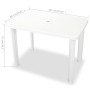 Mesa de jardín de plástico blanca 101x68x72 cm en Mesas de jardín | Comprar online en Foru.es