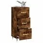 Aparador madera de ingeniería roble ahumado 34,5x34x90 cm de vidaXL, Aparadores - Ref: Foro24-828585, Precio: 67,25 €, Descue...