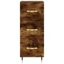 Aparador madera de ingeniería roble ahumado 34,5x34x90 cm de vidaXL, Aparadores - Ref: Foro24-828585, Precio: 67,25 €, Descue...