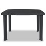 Mesa de jardín plástico gris antracita 101x68x72 cm en Mesas de jardín | Comprar online en Foru.es