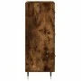 Aparador madera de ingeniería roble ahumado 34,5x34x90 cm de vidaXL, Aparadores - Ref: Foro24-828585, Precio: 67,25 €, Descue...