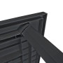Mesa de jardín de plástico gris antracita 126x76x72 cm en Mesas de jardín | Comprar online en Foru.es