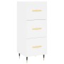 Aparador madera de ingeniería blanco 34,5x34x90 cm de vidaXL, Aparadores - Ref: Foro24-828580, Precio: 70,29 €, Descuento: %
