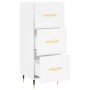 Aparador madera de ingeniería blanco 34,5x34x90 cm de vidaXL, Aparadores - Ref: Foro24-828580, Precio: 70,29 €, Descuento: %