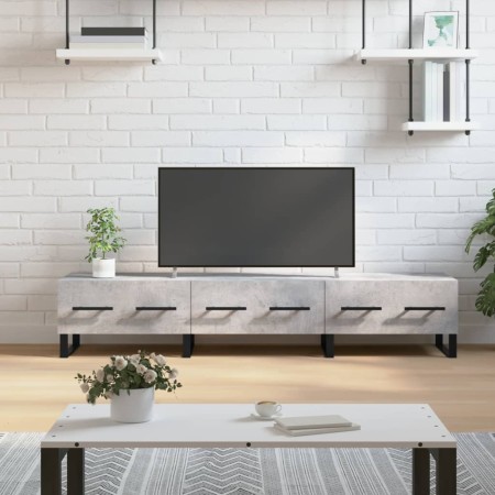 Mueble para TV madera de ingeniería gris hormigón 150x36x30 cm de vidaXL, Muebles TV - Ref: Foro24-829176, Precio: 157,06 €, ...