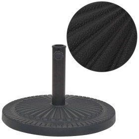 Base de sombrilla de resina redonda negro 14 kg en Bases para sombrillas | Comprar online en Foru.es