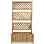 Jardinera de jardín con enrejado bambú 70 cm en Macetas y jardineras | Comprar online en Foru.es