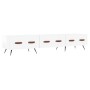 Mueble de TV madera de ingeniería blanco brillo 150x36x30 cm de vidaXL, Muebles TV - Ref: Foro24-829126, Precio: 95,54 €, Des...