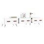 Mueble de TV madera de ingeniería blanco brillo 150x36x30 cm de vidaXL, Muebles TV - Ref: Foro24-829126, Precio: 95,54 €, Des...
