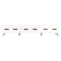 Mueble de TV madera de ingeniería blanco brillo 150x36x30 cm de vidaXL, Muebles TV - Ref: Foro24-829126, Precio: 95,54 €, Des...