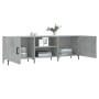 Mueble de TV madera de ingeniería gris hormigón 150x30x50 cm de vidaXL, Muebles TV - Ref: Foro24-829104, Precio: 92,25 €, Des...