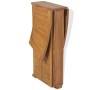 Mesa de bar plegable de madera teca maciza 155x53x105 cm en Mesas de jardín | Comprar online en Foru.es
