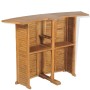 Mesa de bar plegable de madera teca maciza 155x53x105 cm en Mesas de jardín | Comprar online en Foru.es