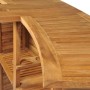 Mesa de bar plegable de madera teca maciza 155x53x105 cm en Mesas de jardín | Comprar online en Foru.es