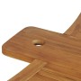 Mesa de bar plegable de madera teca maciza 155x53x105 cm en Mesas de jardín | Comprar online en Foru.es