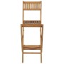 Taburetes plegables de bar de jardín 2 uds madera teca maciza en Sillas de jardín | Comprar online en Foru.es