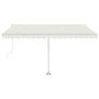 Toldo de pie automático crema 400x350 cm en Toldos | Comprar online en Foru.es