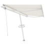 Toldo de pie automático crema 400x350 cm en Toldos | Comprar online en Foru.es