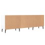 Mueble de TV madera de ingeniería blanco brillante 150x30x50 cm de vidaXL, Muebles TV - Ref: Foro24-829110, Precio: 96,91 €, ...