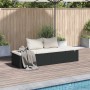 Cama de jardín 195x60 cm ratán sintético negro en Camas para exterior | Comprar online en Foru.es