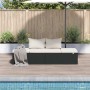 Cama de jardín 195x60 cm ratán sintético negro en Camas para exterior | Comprar online en Foru.es