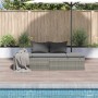 Cama de jardín 195x60 cm ratán sintético gris en Camas para exterior | Comprar online en Foru.es