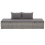 Cama de jardín 195x60 cm ratán sintético gris en Camas para exterior | Comprar online en Foru.es