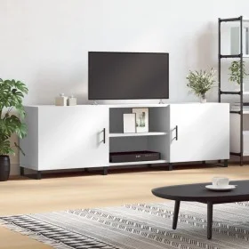 Mueble para TV madera de ingeniería blanco 150x30x50 cm de vidaXL, Muebles TV - Ref: Foro24-829116, Precio: 119,79 €, Descuen...
