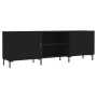 Mueble para TV madera de ingeniería negro 150x30x50 cm de vidaXL, Muebles TV - Ref: Foro24-829101, Precio: 112,95 €, Descuent...