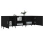 Mueble para TV madera de ingeniería negro 150x30x50 cm de vidaXL, Muebles TV - Ref: Foro24-829101, Precio: 112,95 €, Descuent...