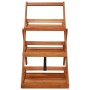 Soporte para plantas de 3 niveles madera de acacia 50x63x80 cm en Soportes para macetas | Comprar online en Foru.es