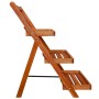 Soporte para plantas de 3 niveles madera de acacia 50x63x80 cm en Soportes para macetas | Comprar online en Foru.es