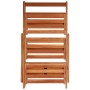 Soporte para plantas de 3 niveles madera de acacia 50x63x80 cm en Soportes para macetas | Comprar online en Foru.es