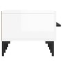Mueble de TV madera de ingeniería blanco brillo 150x36x30 cm de vidaXL, Muebles TV - Ref: Foro24-829158, Precio: 104,48 €, De...