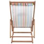 Silla de playa plegable tela y estructura de madera multicolor en Sillas de jardín | Comprar online en Foru.es